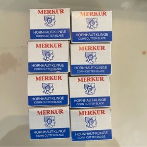 MERKUR Blades 8 Pack For Pedicure Safety Callus Remover Shaver Corn Cutter Blade